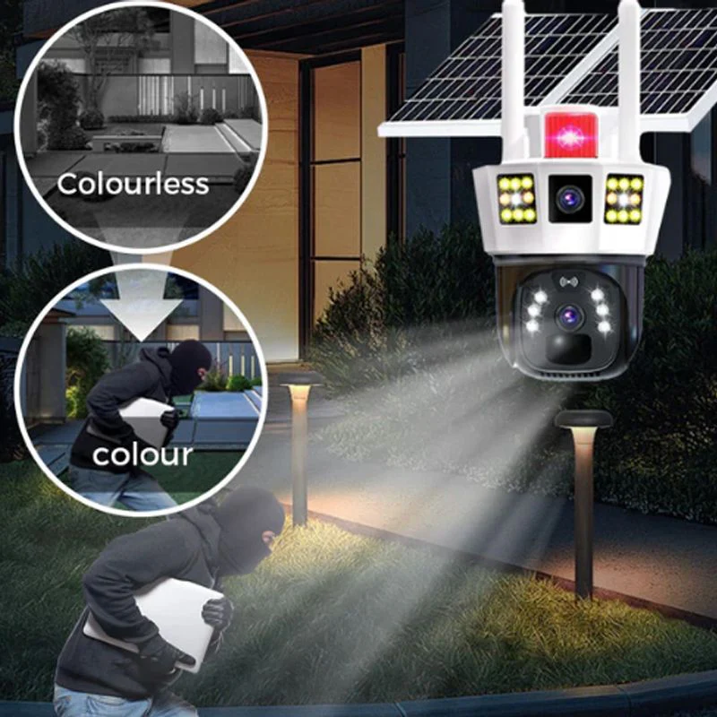 360° Smart Solar Surveillance Camera with Three-screen Monitoring - Image 7
