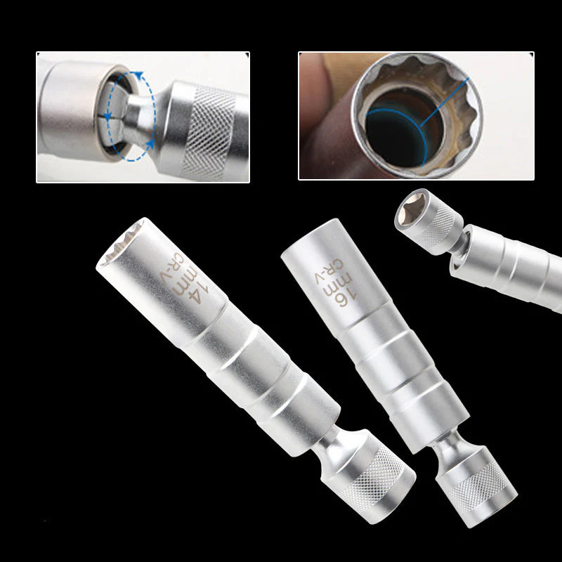 Magnetic Universal Socket Wrench Universal Joint Car Spark Plug Removal And Installation Tool - Image 4