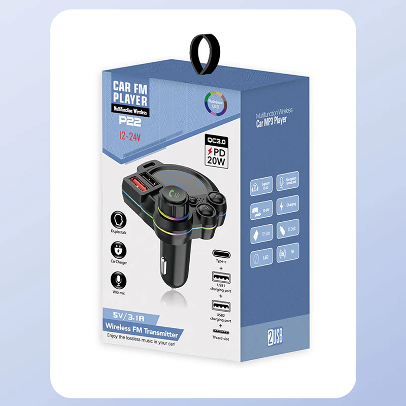 Universal Dual-Port Car FM Bluetooth Transmitter - Image 10