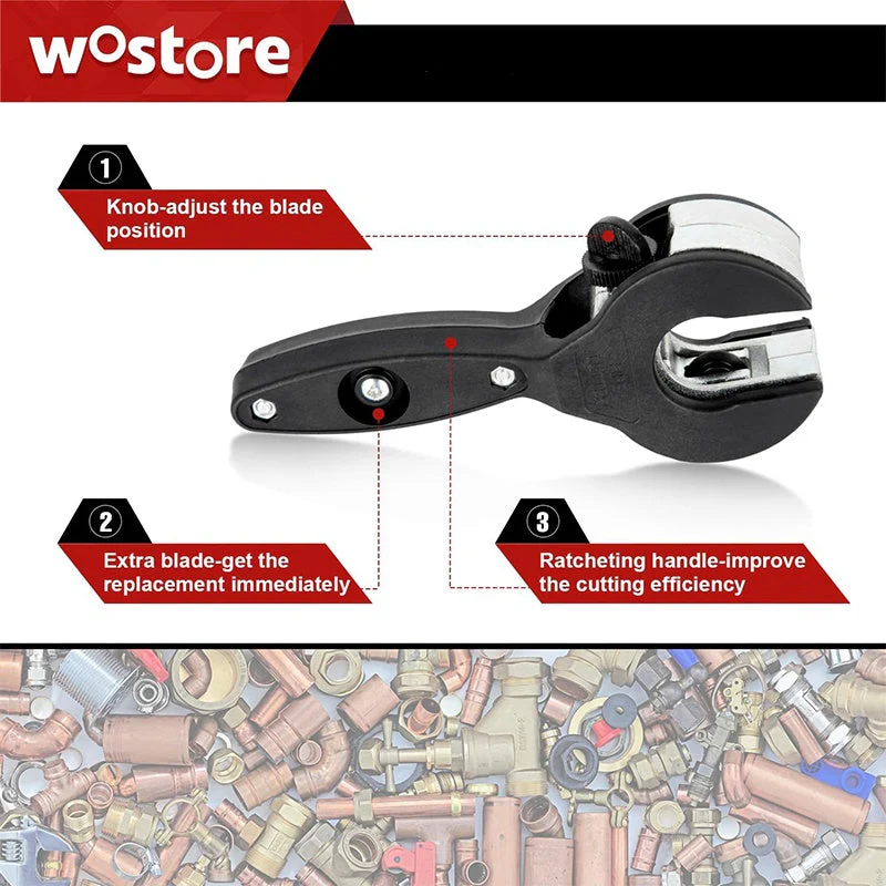 3-Piece Ratcheting Tubing Cutter Set - Image 4
