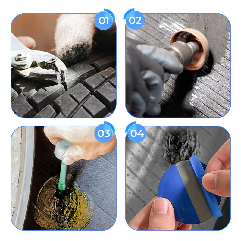 🛞Universal Round Tire Repair Patch for Car Motorcycle & Bike - Image 8