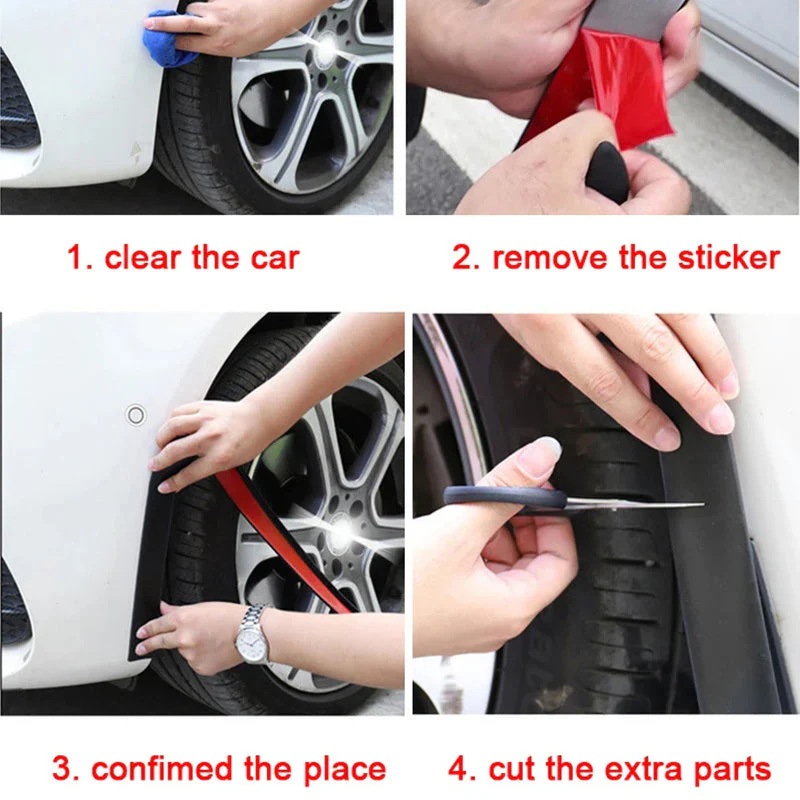 Universal Rubber Fender Flares for Cars - Image 4
