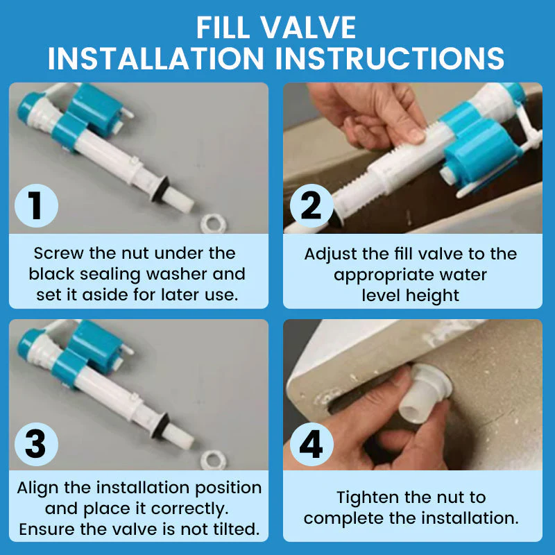 📢📢 50   %  OFF  !! ✨Universal Toilet Fill Valve with Adjustable Height - Image 8