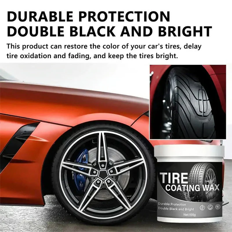 Versatile Lasting Hydrophobic Car Tire  Polishing Cleaner Paste - Image 3