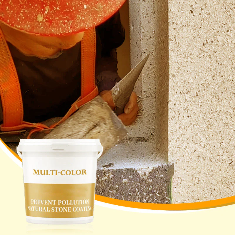 🔥2kg Special Pack🔥Waterproof Multi-Color Natural Washed Stone Coating