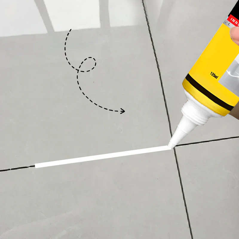 Multifunctional Waterproof White Caulk + Scraper Tool – Easy Application for Home Repairs - Image 4