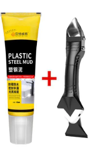 Multifunctional Waterproof White Caulk + Scraper Tool – Easy Application for Home Repairs - Image 8