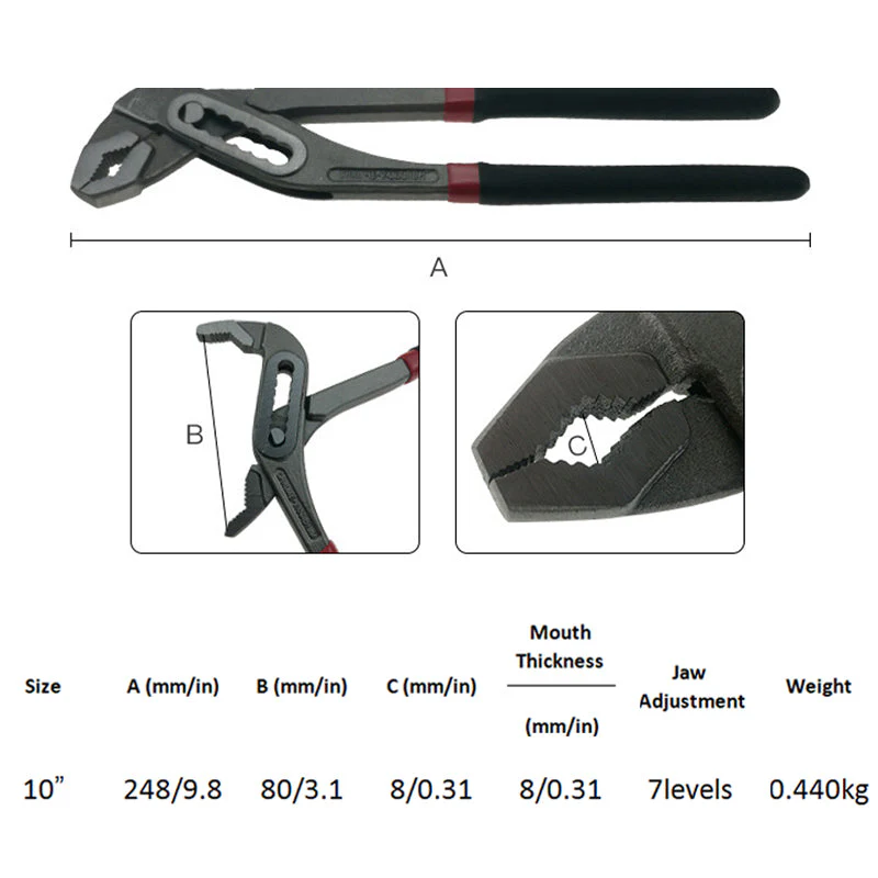 Water Pump Pliers Groove Joint Pliers - Image 11