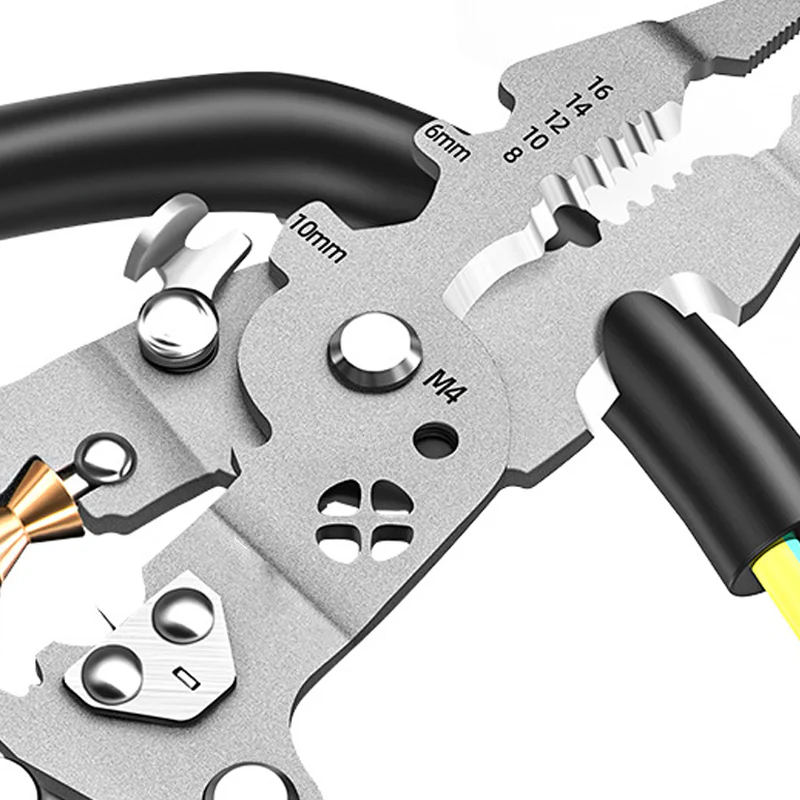 Multifunctional Foldable Wire Stripping Scissors with Electrical Test - Image 8