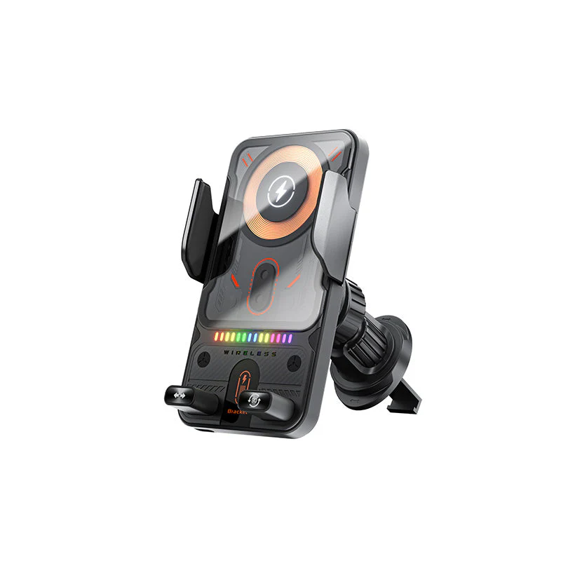 Smart 2-In-1 Auto-Rotating Car Phone Holder & Wireless Charger - Image 2