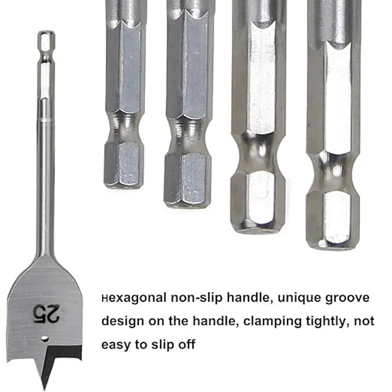 🔥6pcs Versatile Wood Spade Drill Bit Set - Image 7