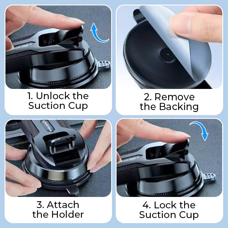 Multifunctional Suction Cup Car Phone Holder - Image 8